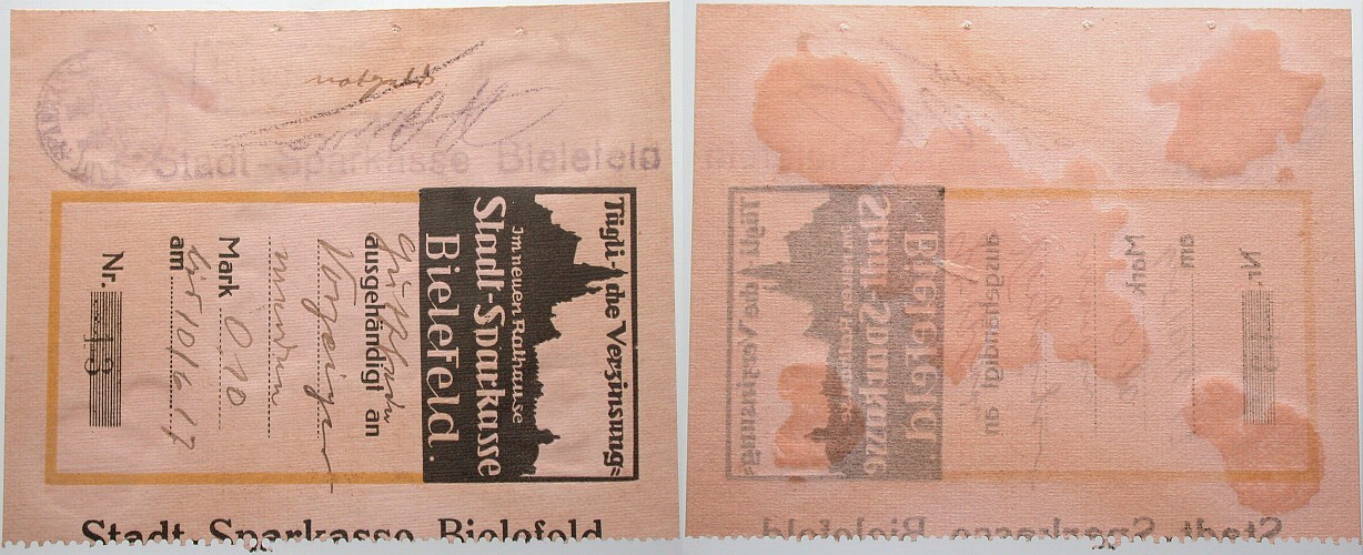 0,10 Mark Kriegsjahr KRIEGSJAHR 1917 Topp 74.04. Klebespuren auf der Rückseite, kleine Heftlöcher, gebraucht