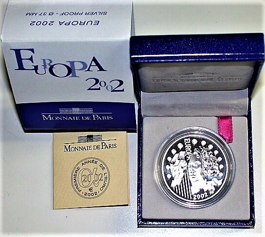 1 1/2 Euro 2002 Polierte Platte im Etui mit Zertifikat