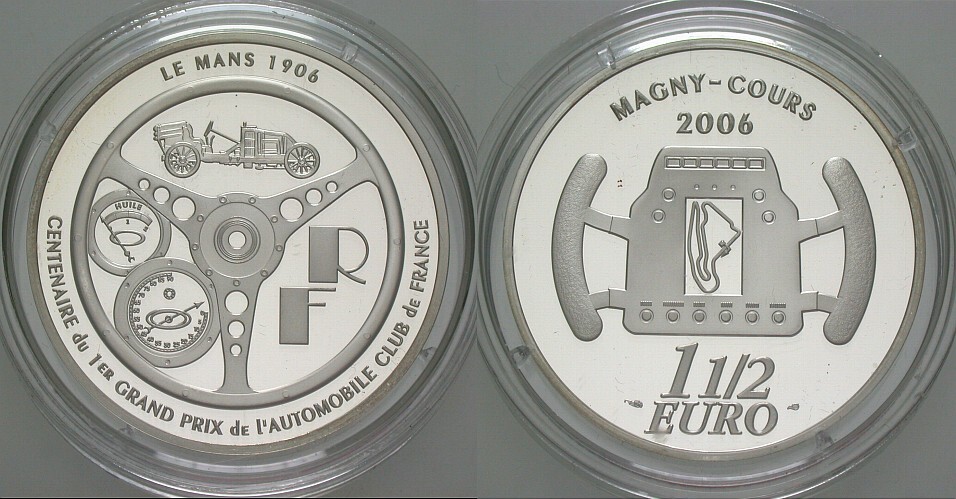 1 1/2 Euro 2006  Polierte Platte, verkapselt