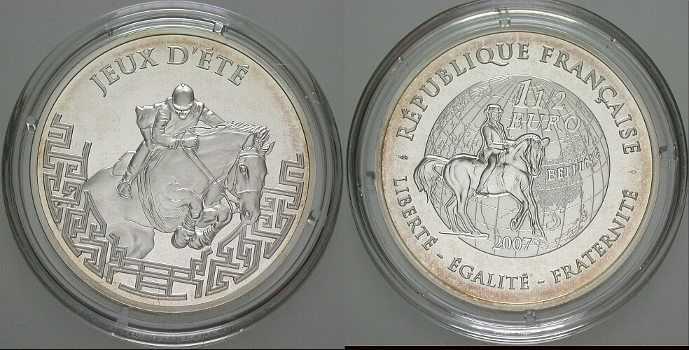 1 1/2 Euro 2007  Polierte Platte, verkapselt
