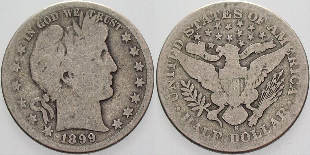 1/2 Dollar 1899  Schön