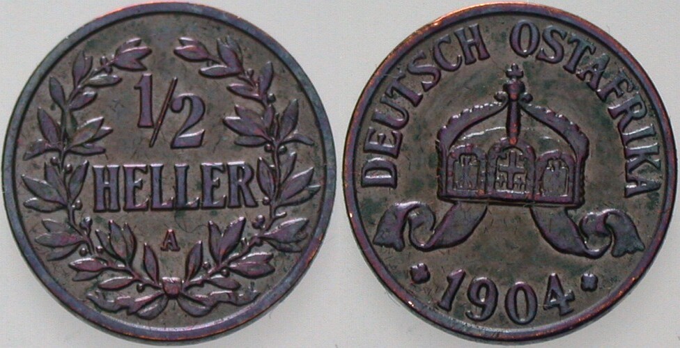 1/2 Heller 1904 J.N. 715 Patina, sehr schön