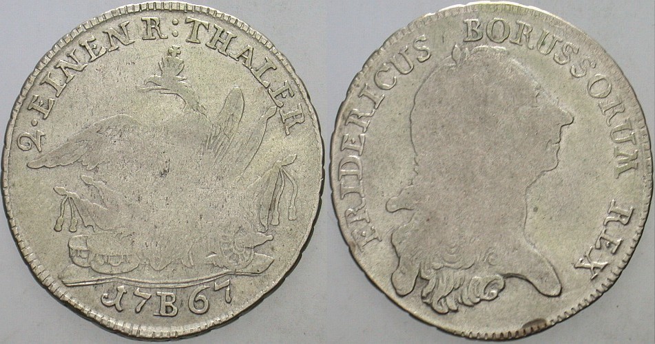 1/2 Taler 1767 Olding 87 v. Schrötter 529 Schön - sehr schön