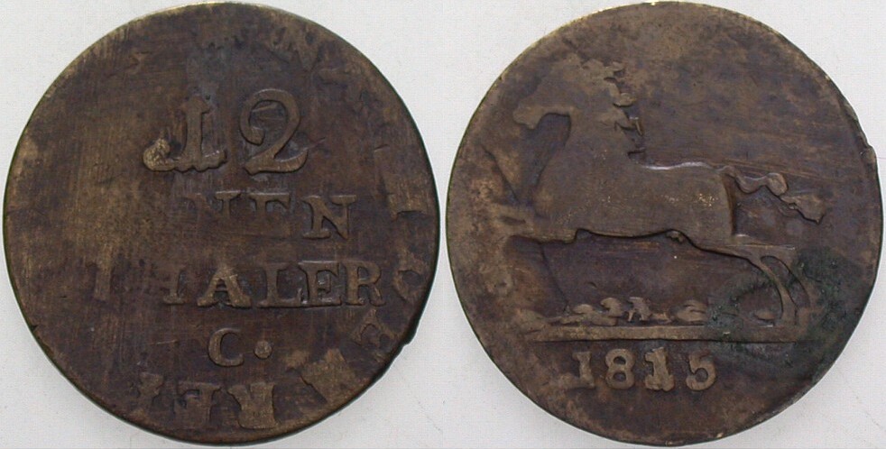 1/24 Taler 1815 Jaeger 6 AKS 11 Gering erhalten