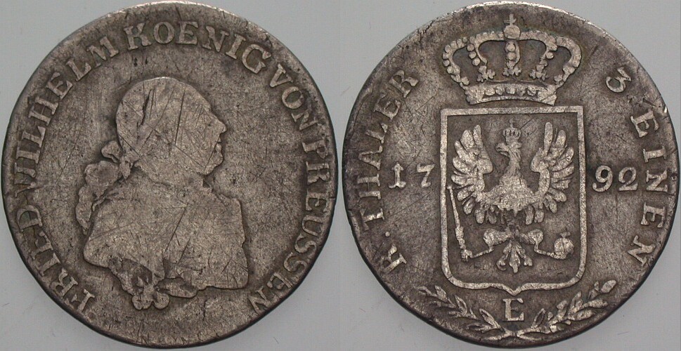 1/3 Taler 1792 Jaeger 22 Schön