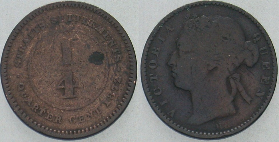 1/4 Cent 1872 KM. 7 Schön