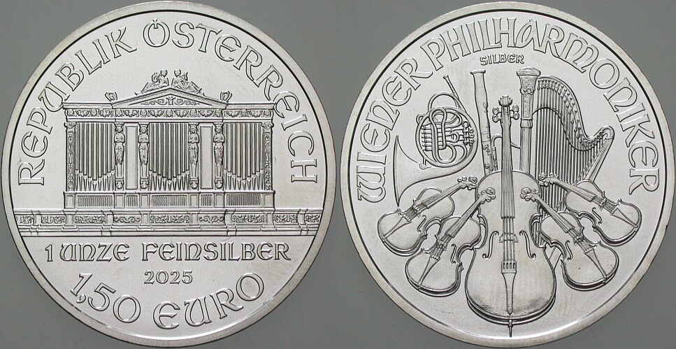 1,5 Euro 2025 Stempelglanz