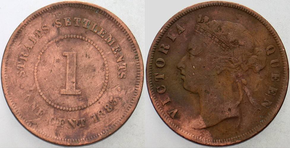 1 Cent 1883 KM. 9 Schön - sehr schön