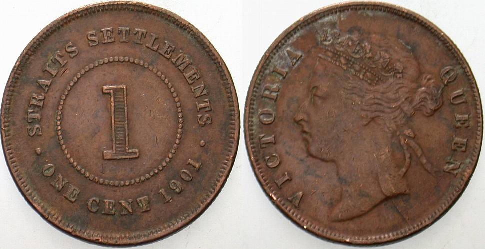 1 Cent 1901 KM. 16 Sehr schön