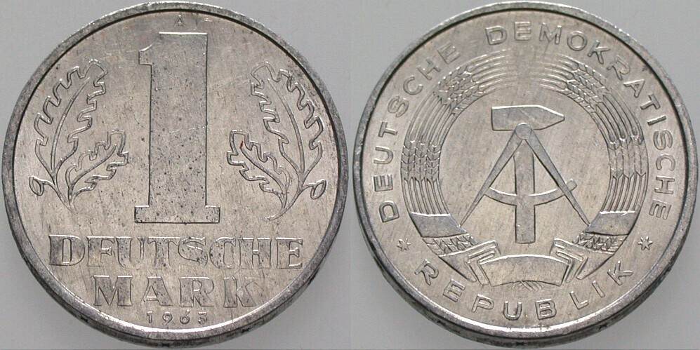 1 Deutsche Mark 1963 J. 1513 Sehr schön