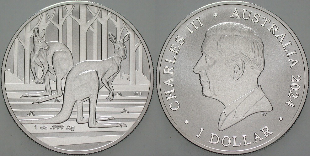 1 Dollar 2024 Stempelglanz (FROSTED), verkapselt