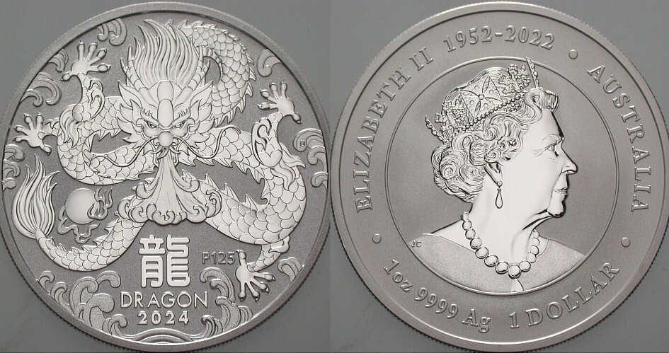 1 Dollar 2024 Stempelglanz, verkapselt