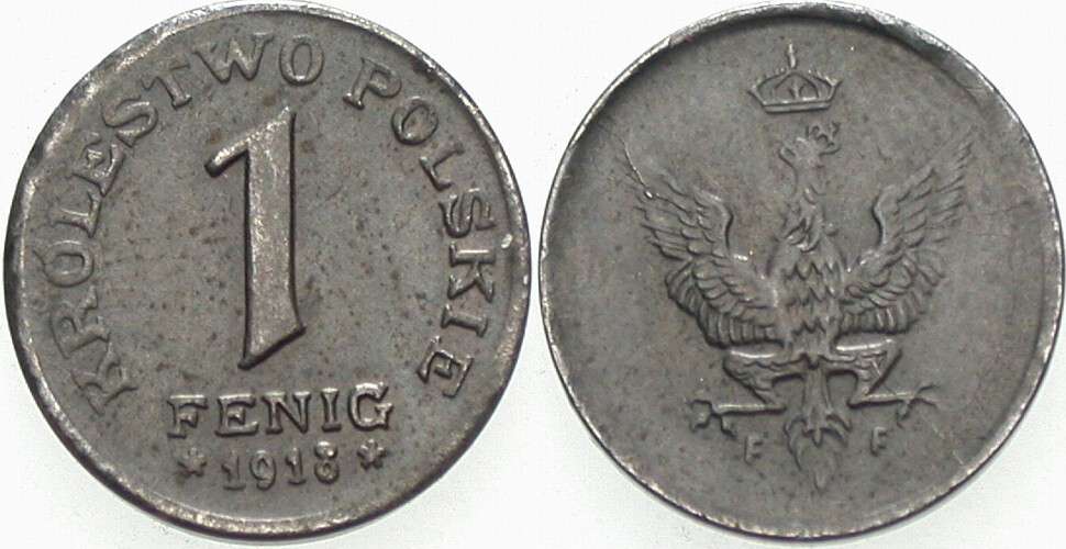 1 Fenig 1918 J. 604 Leichte Prägeschwäche, prägefrisches Exemplar