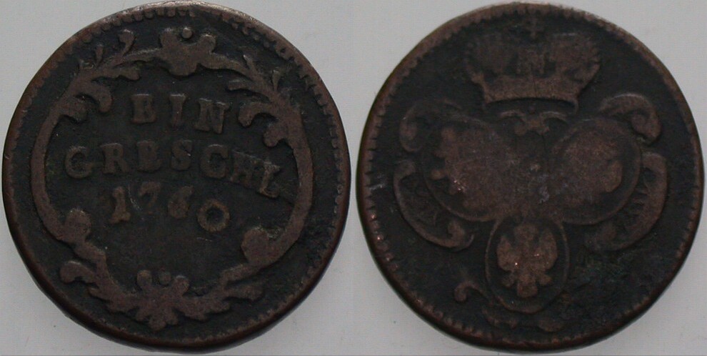 1 Greschl 1760  Schön - sehr schön