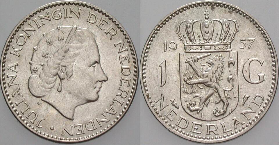 1 Gulden 1967 KM 184 Fast Stempelglanz