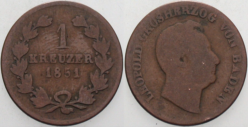 1 Kreuzer 1851 Jaeger 44 c AKS 107 Schön