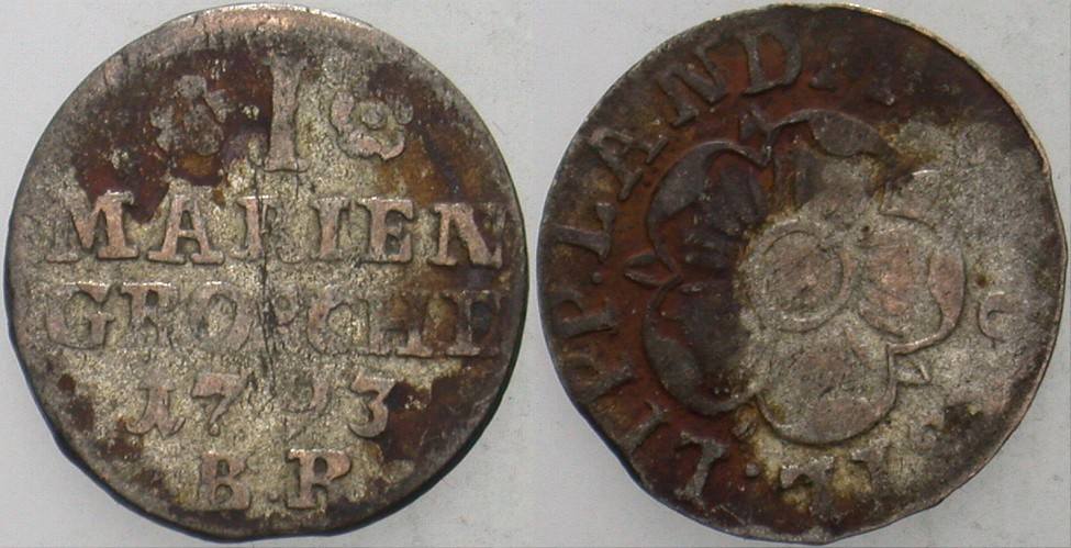 1 Mariengroschen 1793 Grote 314 Kl. Zainende, schön - sehr schön