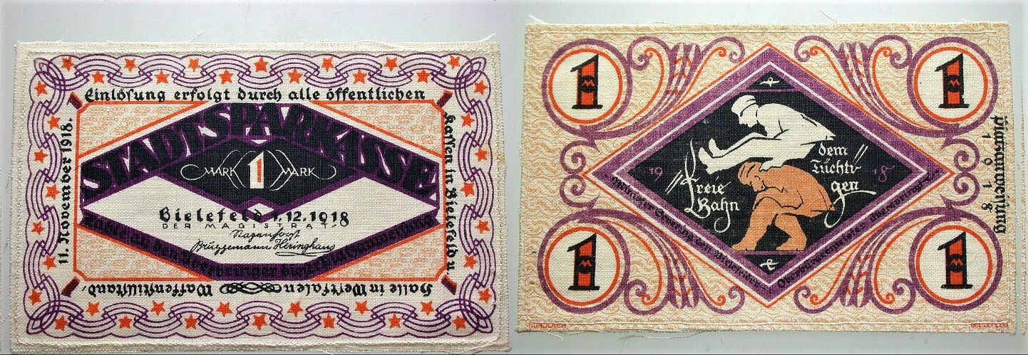 1 Mark 1.12.1918 Grabowski 7 Grasser/Pick 11 Kassenfrisches Prachtexemplar