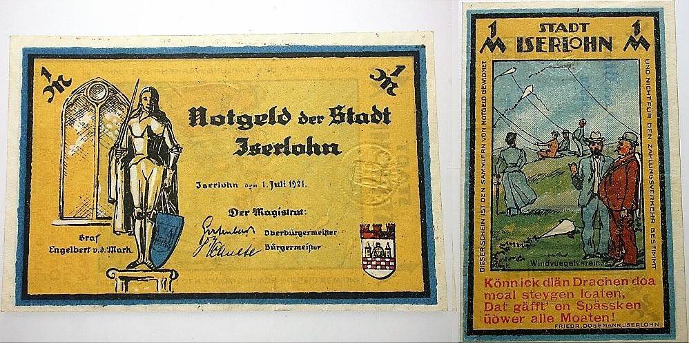 1 Mark 1.7.1921 Grabowski/Mehl 647.1 Kassenfrisch