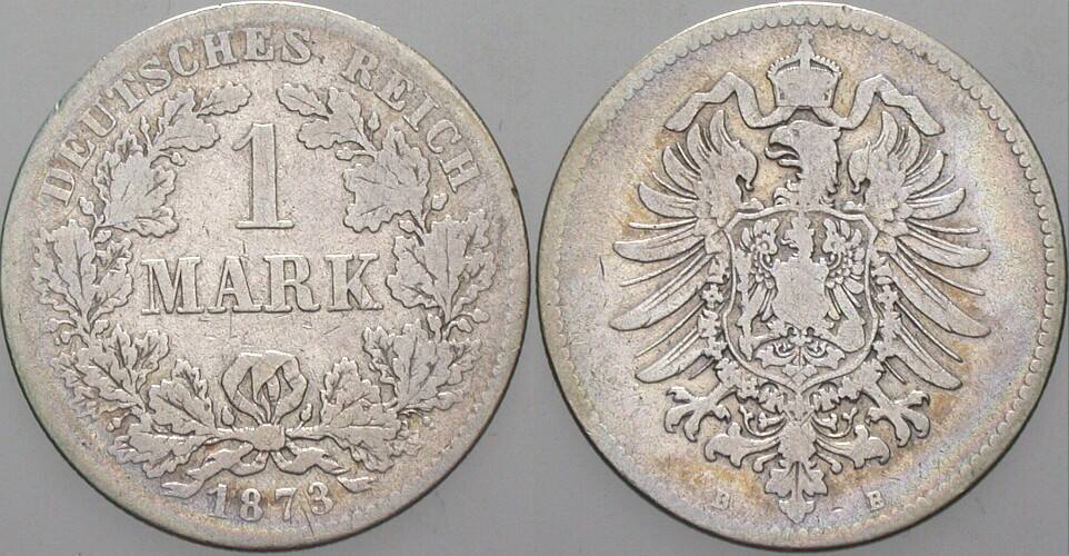 1 Mark 1873 J. 9 Schön