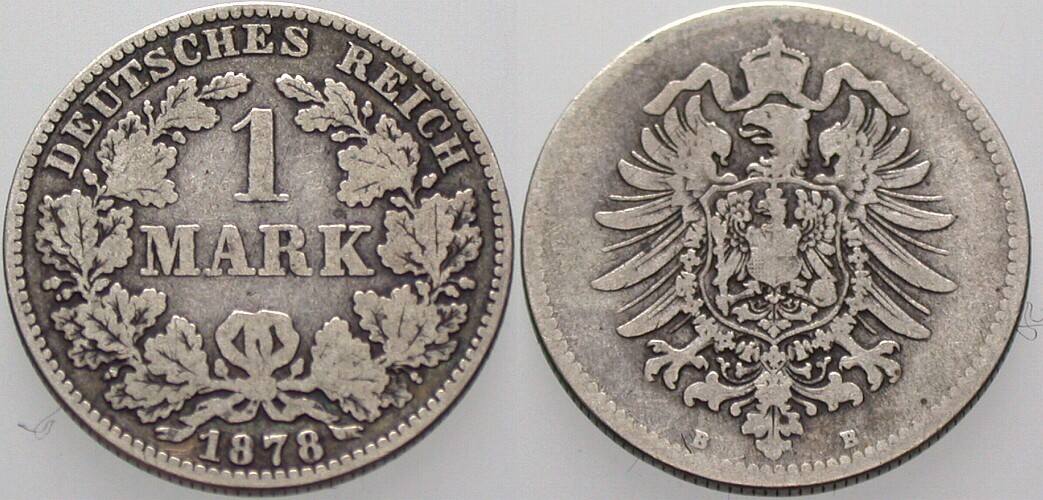 1 Mark 1878 J. 9 schön