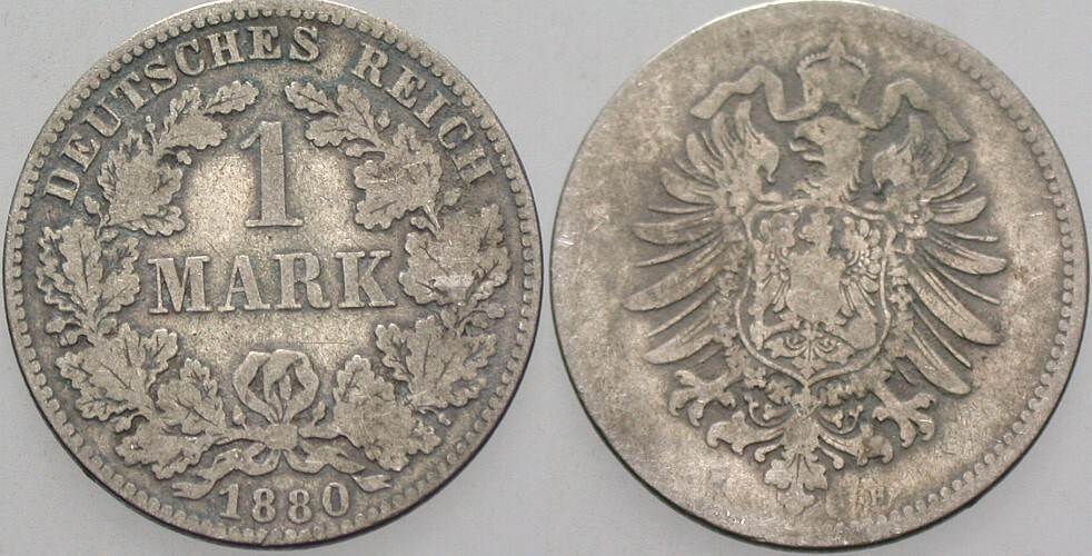 1 Mark 1880 J. 9 Schön