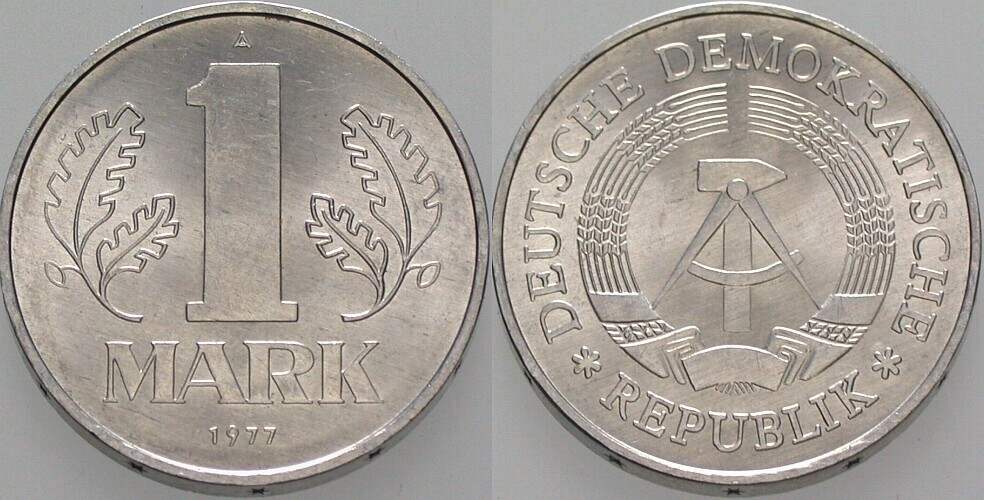 1 Mark 1977 J. 1514 Sehr schön