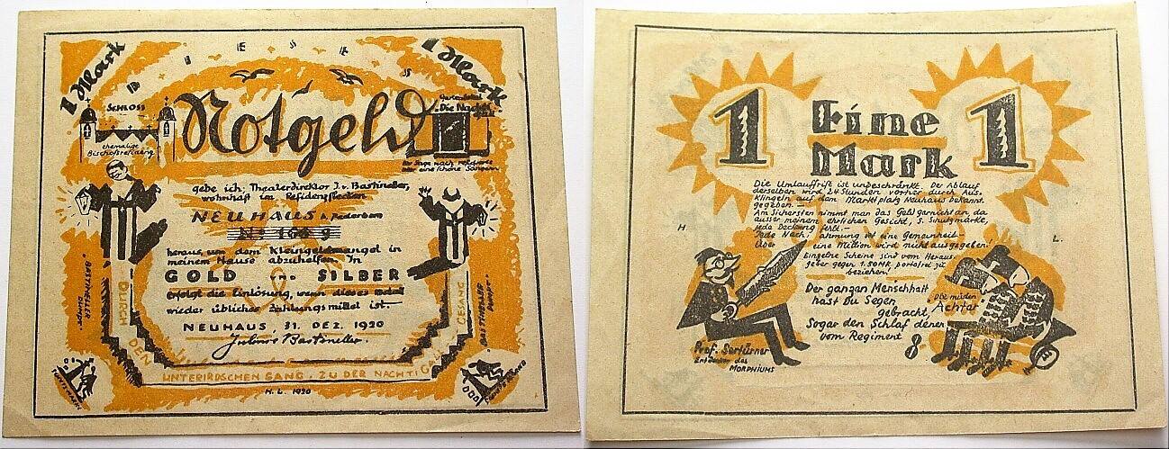 1 Mark 31.12.1920 Grabowski/Mehl 944.1 Fast kassenfrisch