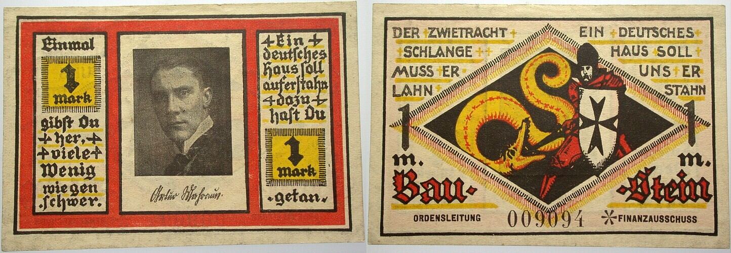 1 Mark Baustein o.J Grabowski/Mehl 869.2. selten Gebraucht