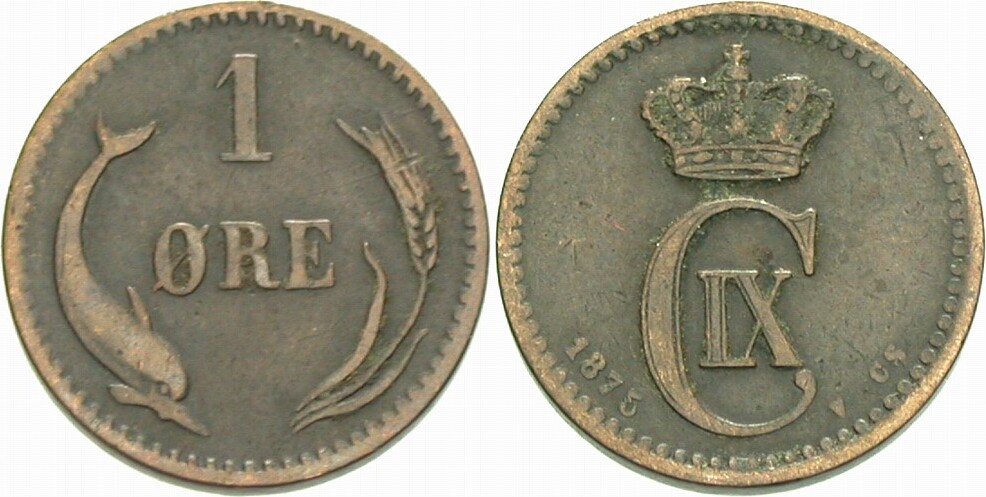 1 Ore 1875 KM. 792.1 Fast sehr schön