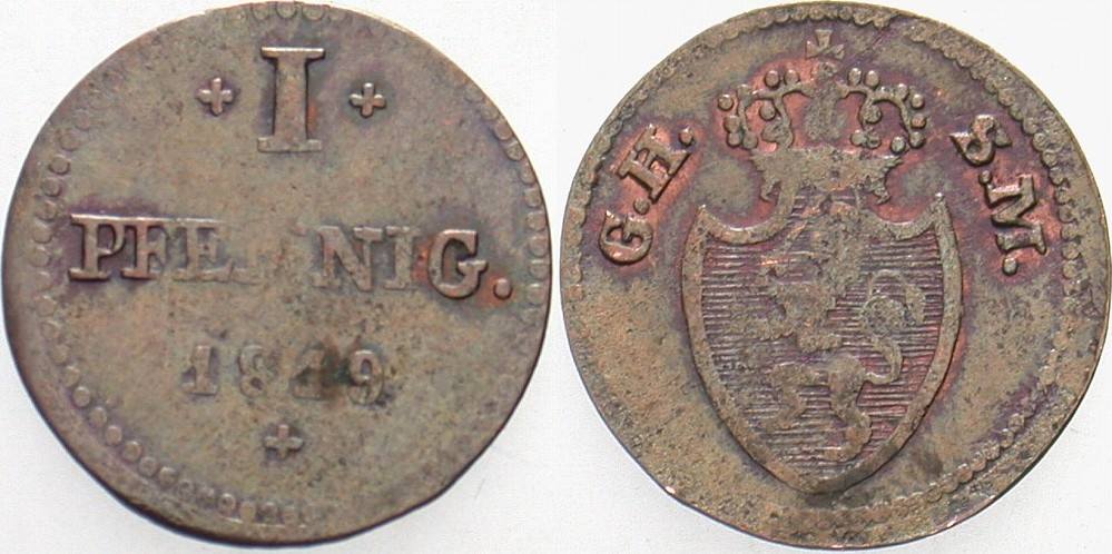1 Pfennig 1819 Jaeger 21 AKS 95 Sehr schön