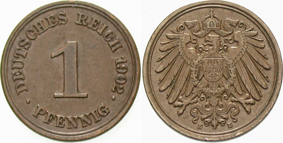 1 Pfennig 1902 J. 10 Vorzüglich