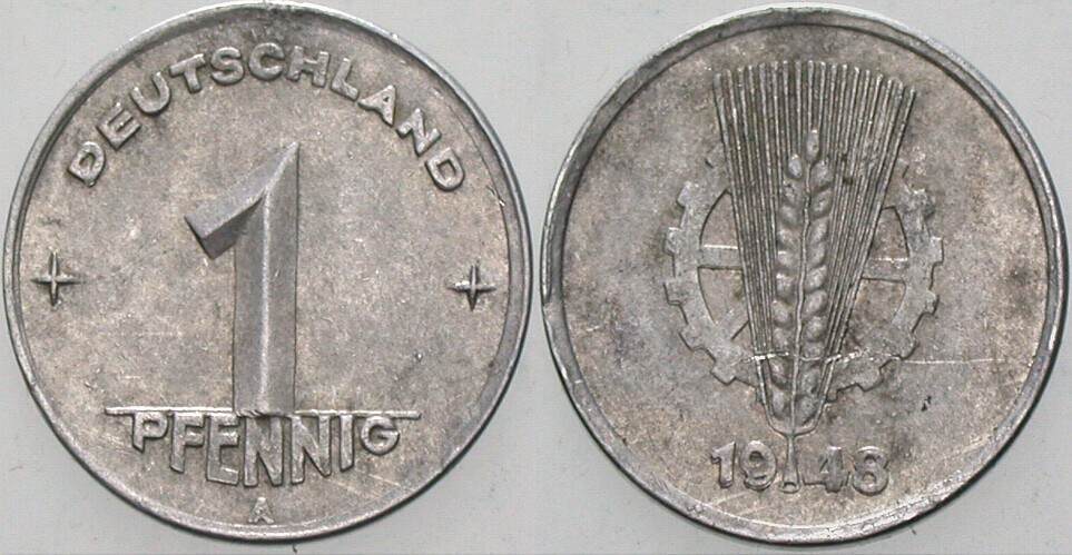 1 Pfennig 1948 J. 1501 sehr schön