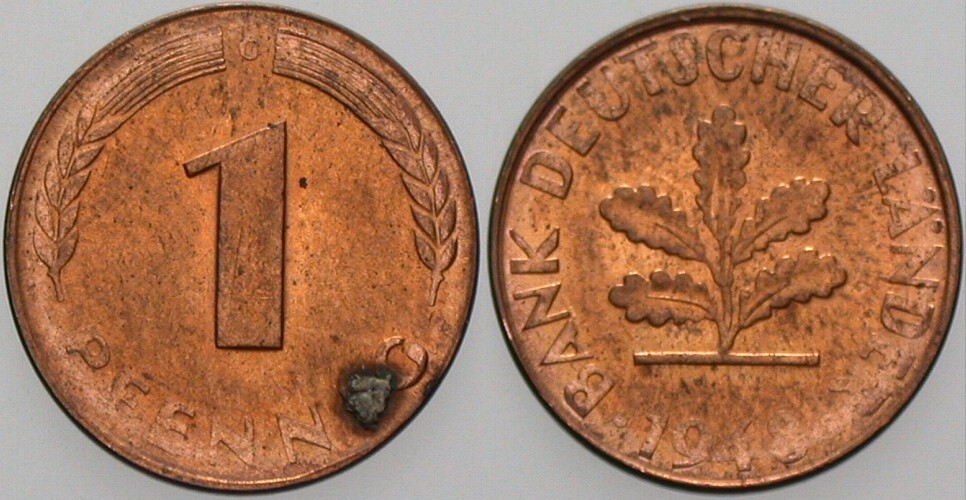 1 Pfennig 1948 J. 376 Bankfrisch