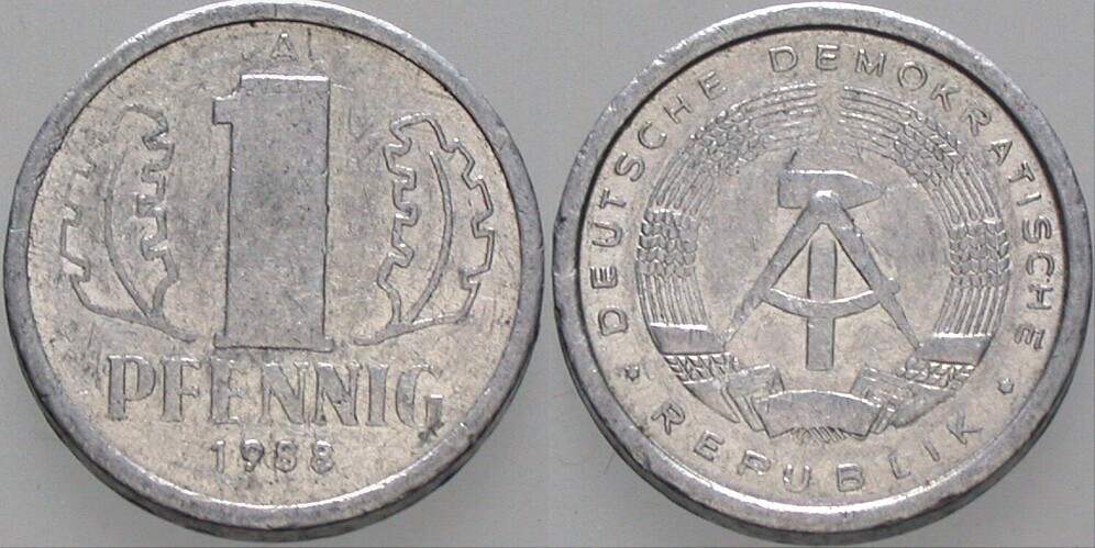 1 Pfennig 1988 J. 1508 Sehr schön