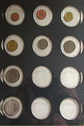 1 Pfennig - 5 Deutsche Mark, 8,68 DM 1970 Polierte Platte, zaponiert, lose