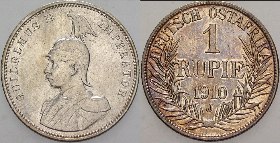 1 Rupie 1910 J.N. 722 Sehr schön - vorzüglich
