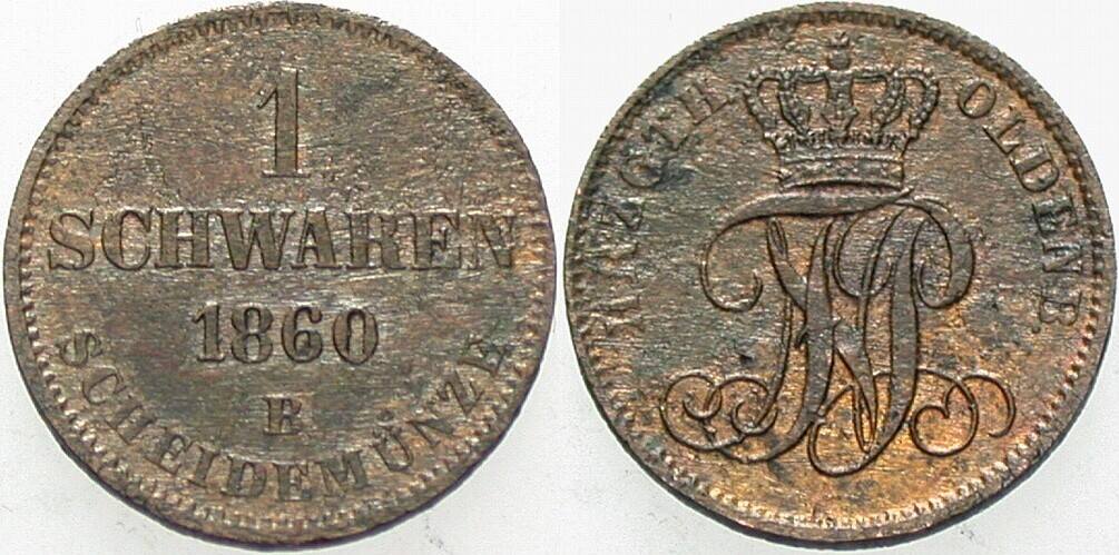 1 Schwaren 1860 Jaeger 49 AKS 35 Sehr schön +
