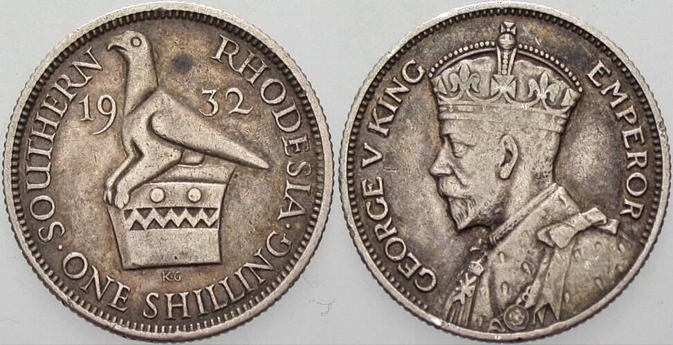 1 Shilling 1932 KM 2 Sehr schön