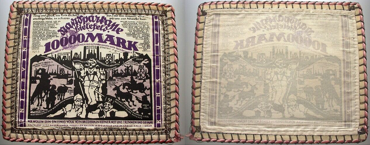 10.000 Mark 15.2.1923 Grabowski 70 b Grasser/Pick 29 Kassenfrisch