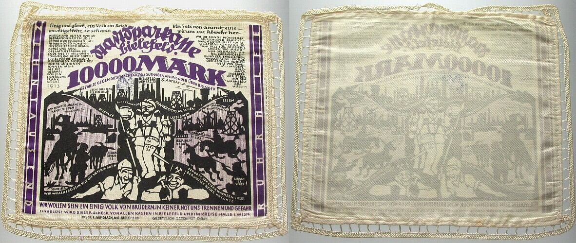 10.000 Mark 15.2.1923 Grabowski 70c Grasser/Pick 29 Leicht gebraucht