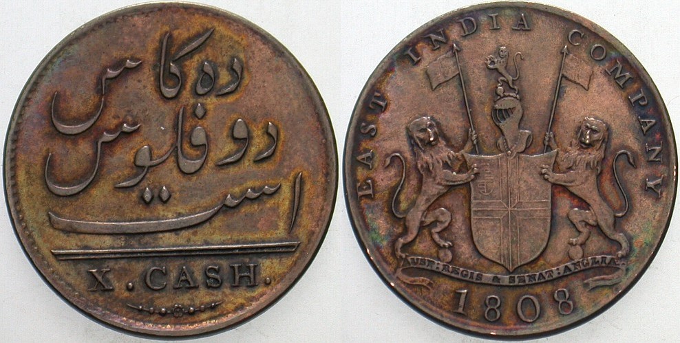 10 Cash 1808 K./M. 319 Patina, sehr schön - vorzüglich