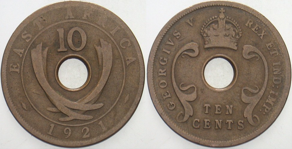 10 Cent 1921 KM 19 Schön - sehr schön
