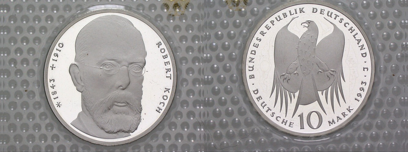 10 Deutsche Mark 1993 J. 456 Vorzüglich - Stempelglanz