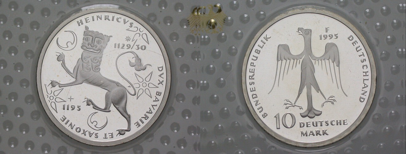 10 Deutsche Mark 1995 J. 462 Polierte Platte