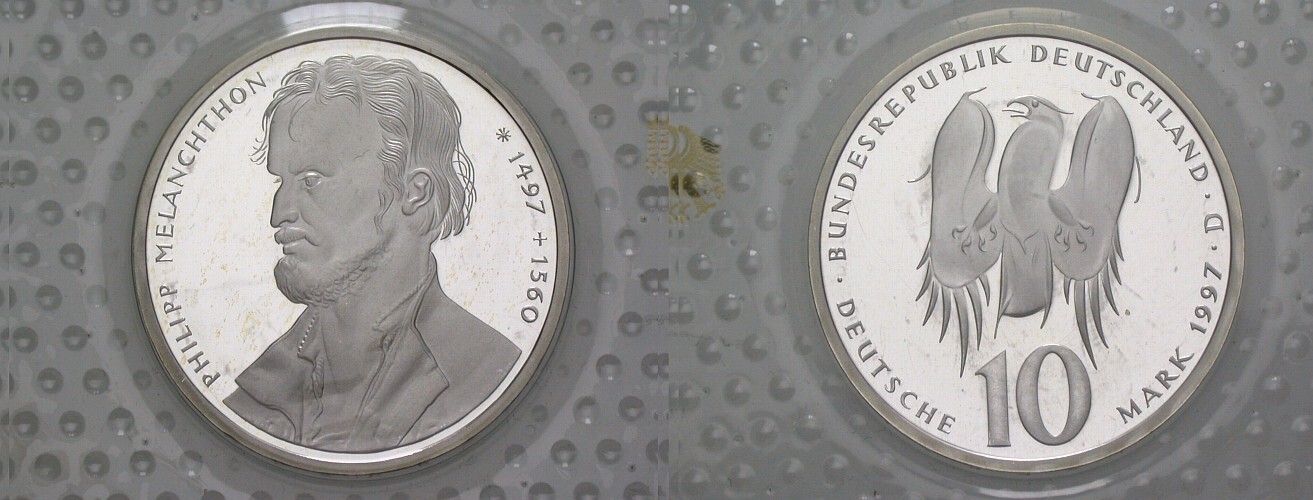 10 Deutsche Mark 1997 J. 464 Polierte Platte