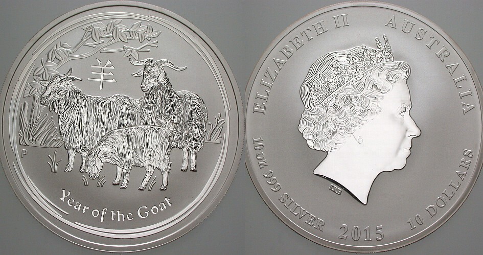 10 Dollar 2015 Stempelglanz, verkapselt