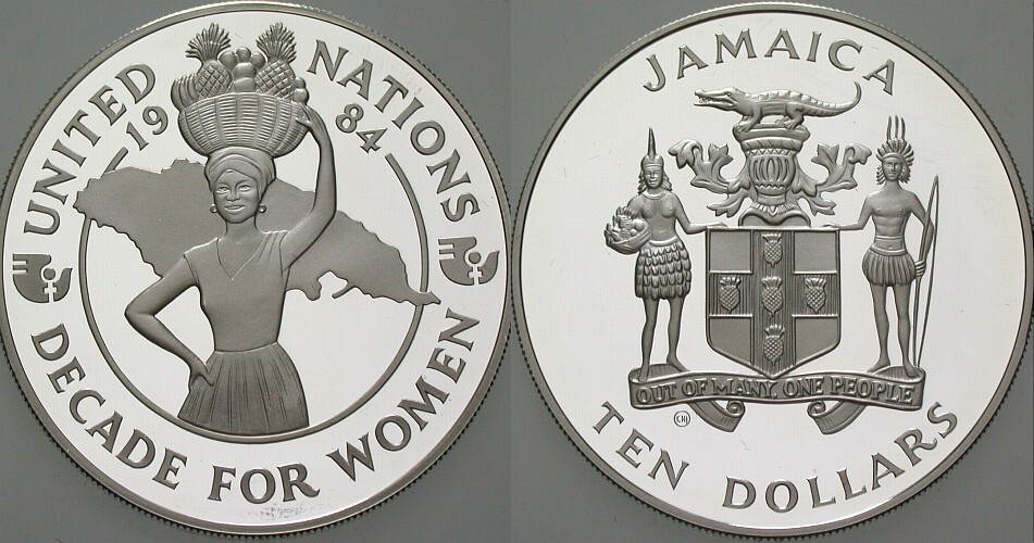 10 Dollars 1984  Polierte Platte, verkapselt