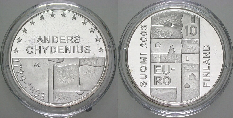 10 Euro 2003 Polierte Platte, verkapselt