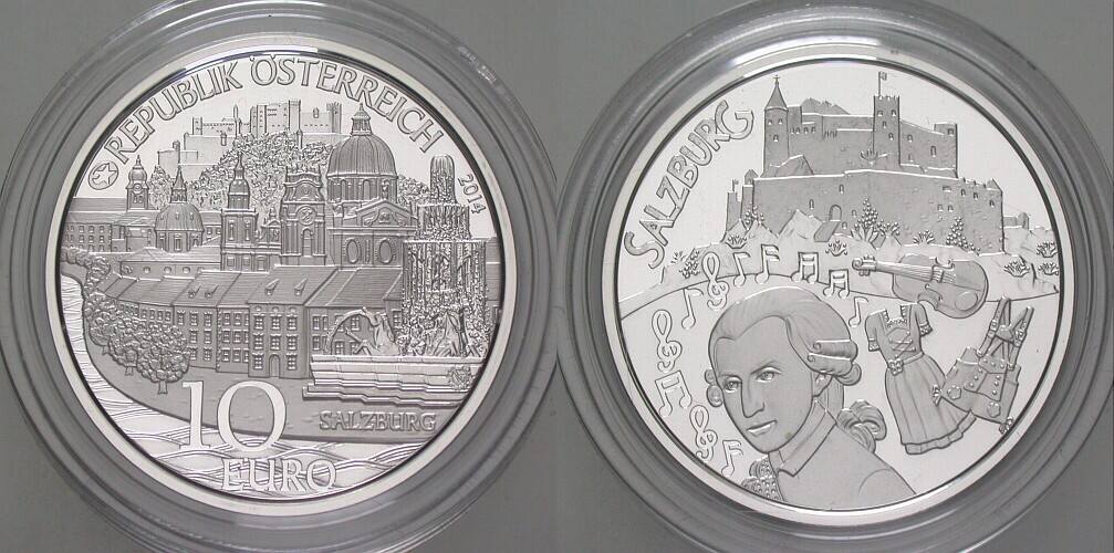 10 Euro 2014 Polierte Platte, verkapselt